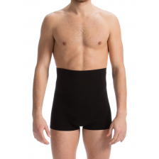 Men's shaping control boxer briefs with anti-wrinkle splints