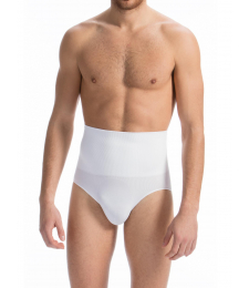 Men's shaping control briefs with waist gridle