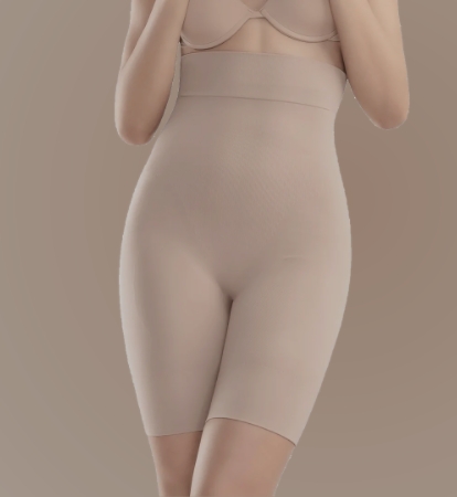 Light and breathable unisex firm control body shaping mesh girdle-3 splints  anti rolling down